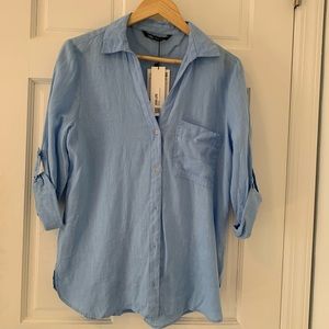 Zara linen button down